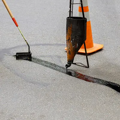 step crack repair and joint sealing​